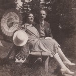Με τον Γεώργιο Παπανδρέου στην Αρόζα, Ελβετία το 1927