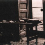 Table on which G. Seferis wrote the poem “Last stop”, 1944